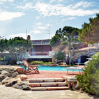 Vista lato piscina di Villa del Mar