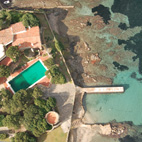 Vista aerea della proprietà