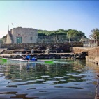 Escursione in canoa in partenza dal molo