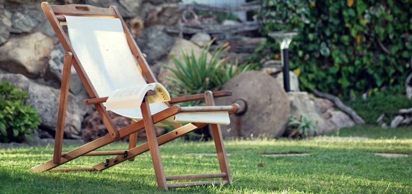 Leggere un libro in assoluto relax