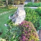 Veduta del giardino e del patio interno